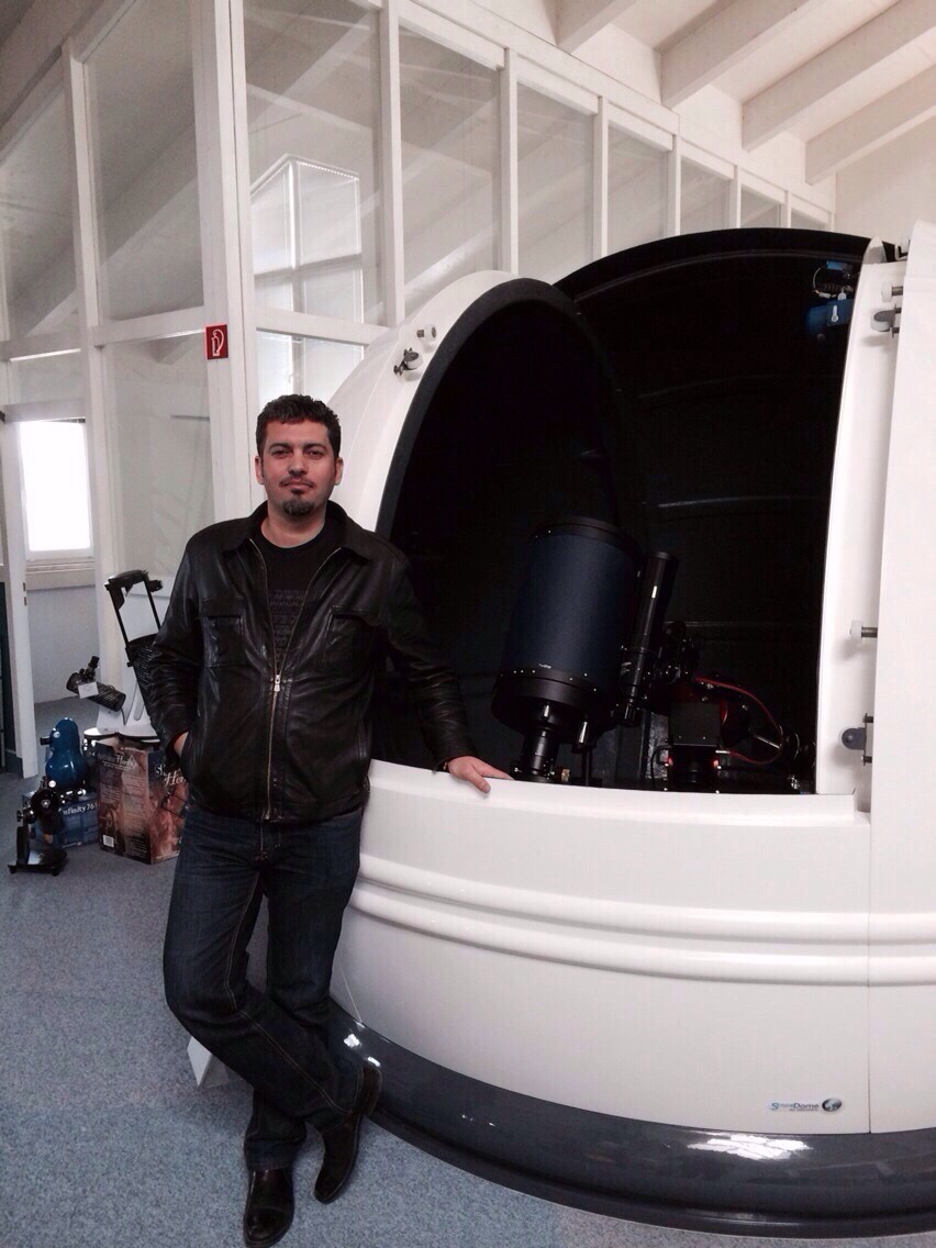 Technical visit to an observatory dome equipment facility