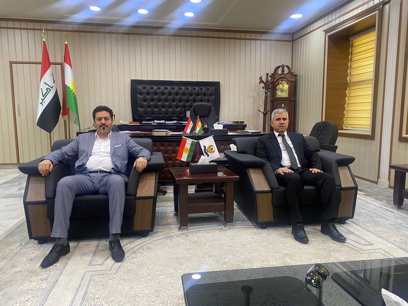 Official meeting with an Iraqi government company director